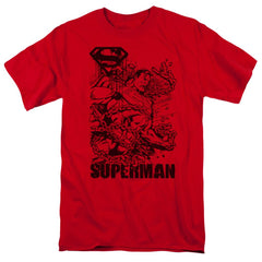 Superman Breaking Chains Men's 18/1 Cotton SS T