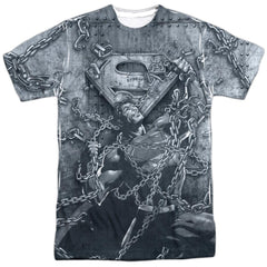 Superman Breaking Free Men's Regular Fit Polyester SS T