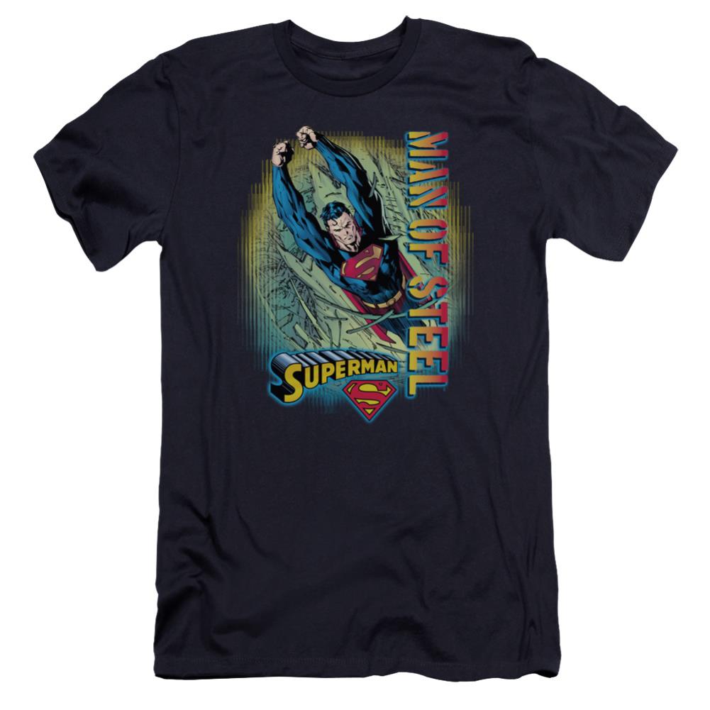 Superman Breakthrough Men's Ultra-Soft 30/1 Cotton Slim SS T