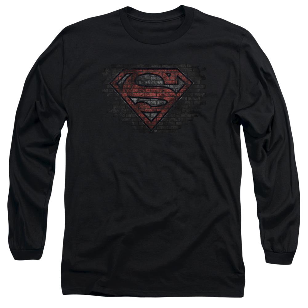 Superman Brick S Men's 18/1 Cotton LS T