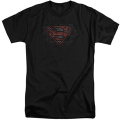 Superman Brick S Men's 18/1 Tall Cotton SS T