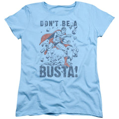 Superman Busta Women's 18/1 Cotton SS T