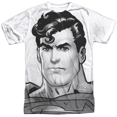 Superman Bw Supes Head Men's Regular Fit Polyester SS T