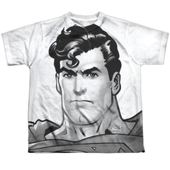 Superman Bw Supes Head Youth Regular Fit Poly SS T