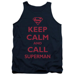 Superman Call Superman Men's 18/1 Cotton Tank Top