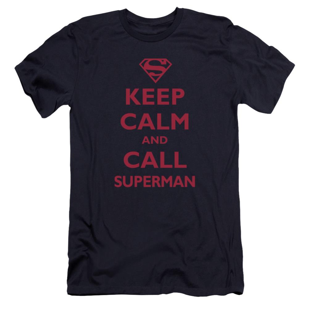 Superman Call Superman Men's Ultra-Soft 30/1 Cotton Slim SS T