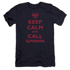Superman Call Superman Men's Ultra-Soft 30/1 Cotton Slim SS T