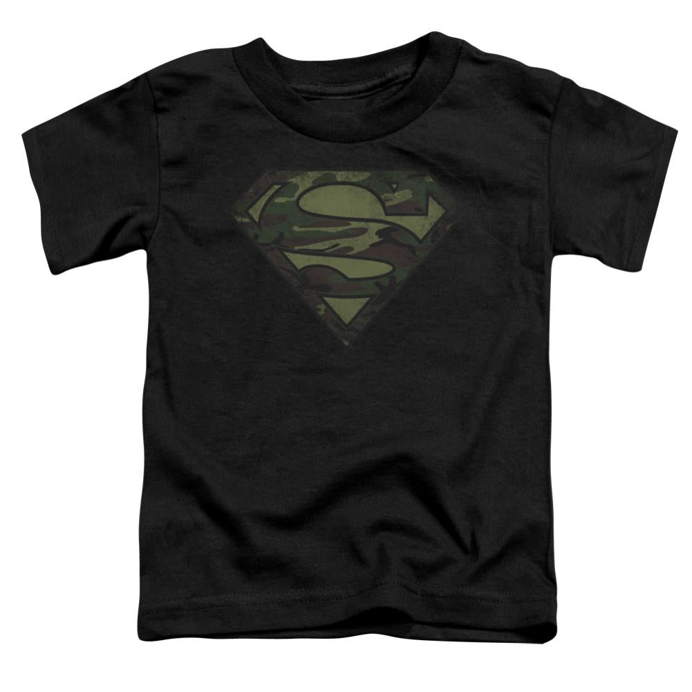 Superman Camo Logo Distressed Toddler 18/1 Cotton SS T