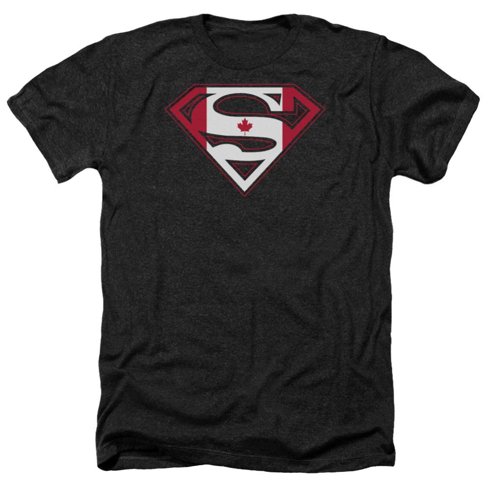 Superman Canadian Shield Men's 30/1 Heather 60 40 Poly SS T