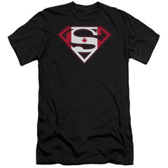 Superman Canadian Shield Men's Ultra-Soft 30/1 Cotton Slim SS T