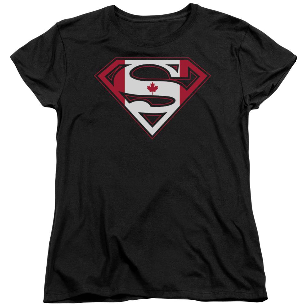 Superman Canadian Shield Women's 18/1 Cotton SS T