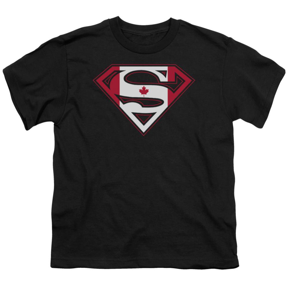 Superman Canadian Shield Youth 18/1 100% Cotton SS T