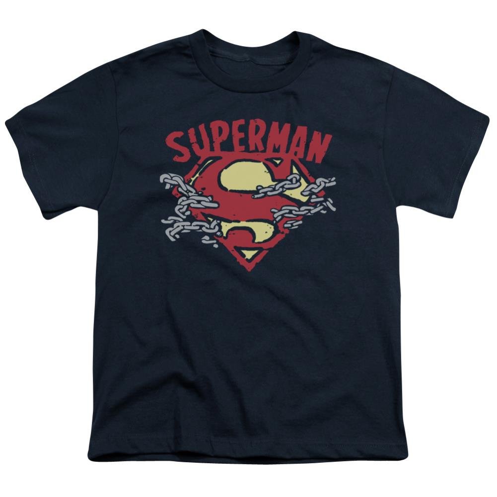 Superman Chain Breaking Youth 18/1 100% Cotton SS T