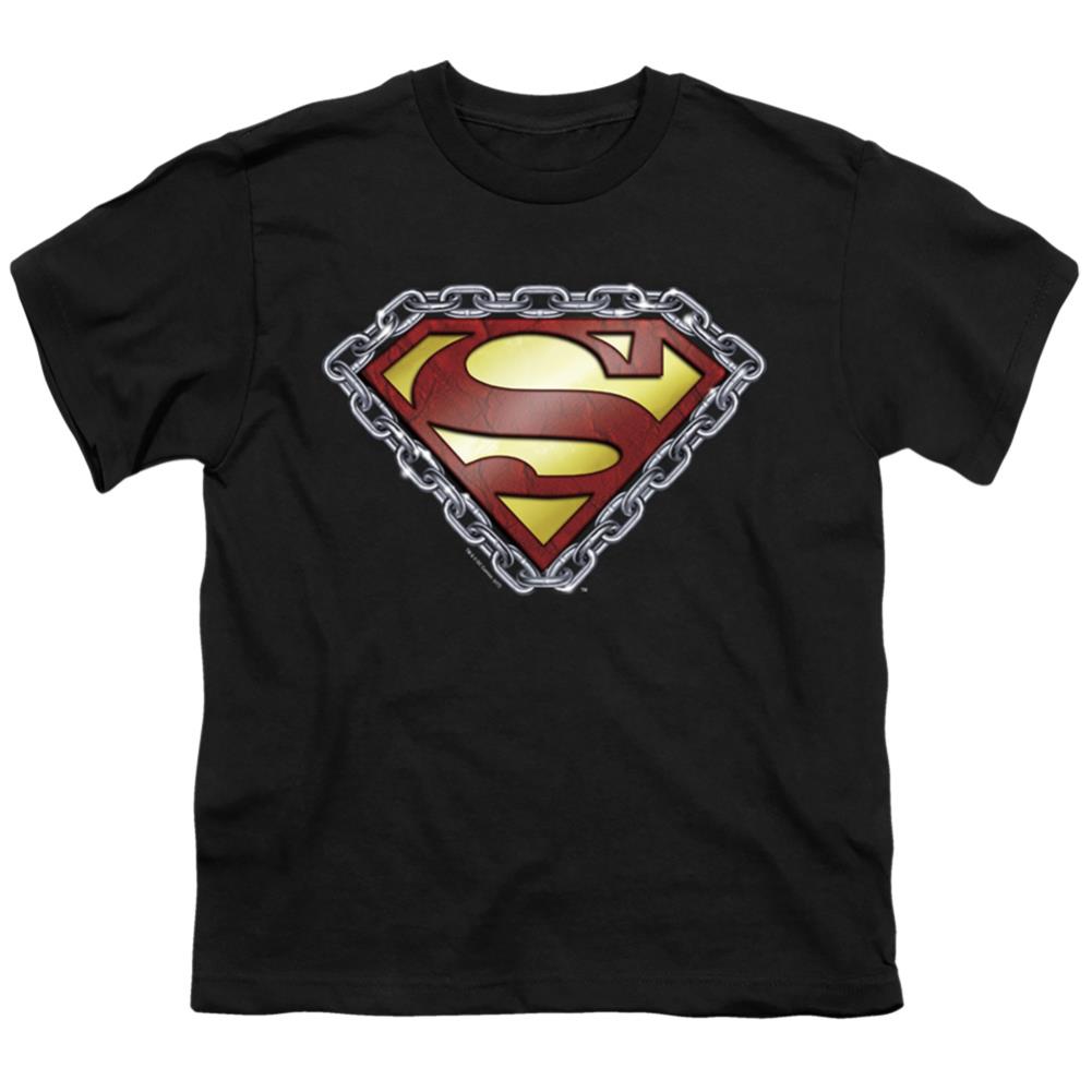 Superman Chained Shield Youth 18/1 100% Cotton SS T