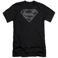 Superman Chainmail Men's Ultra-Soft 30/1 Cotton Slim SS T