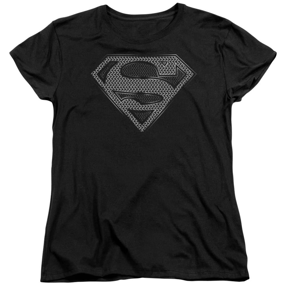Superman Chainmail Women's 18/1 Cotton SS T