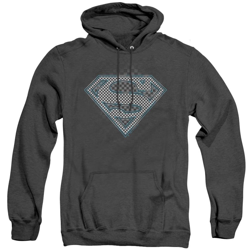 Superman Checkerboard Men's Pull-Over Hoodie