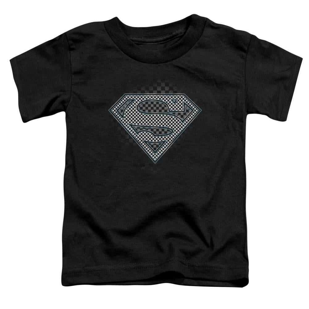Superman Checkerboard Toddler 18/1 Cotton SS T