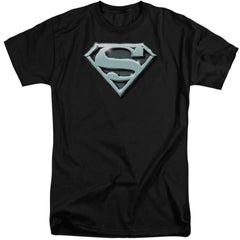 Superman Chrome Shield Men's 18/1 Tall Cotton SS T
