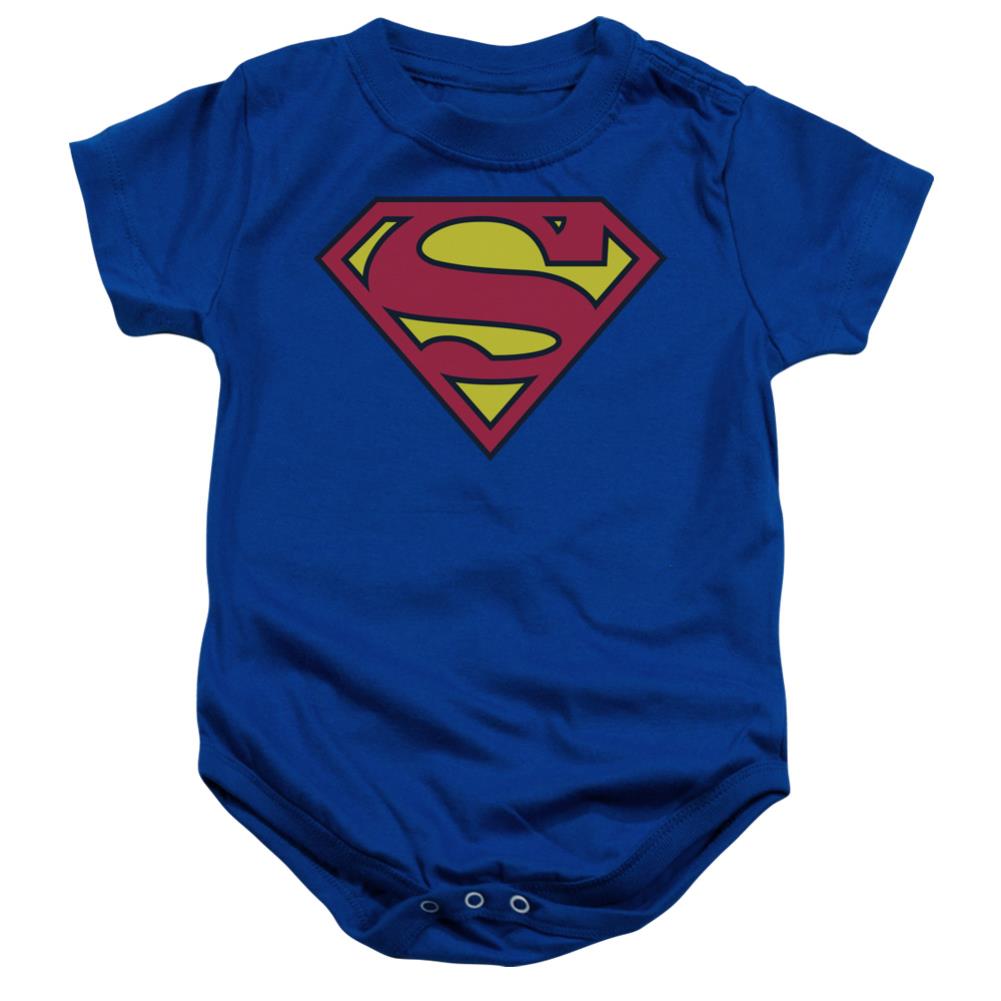 Superman Classic Logo Infant's Cotton SS Snapsuit