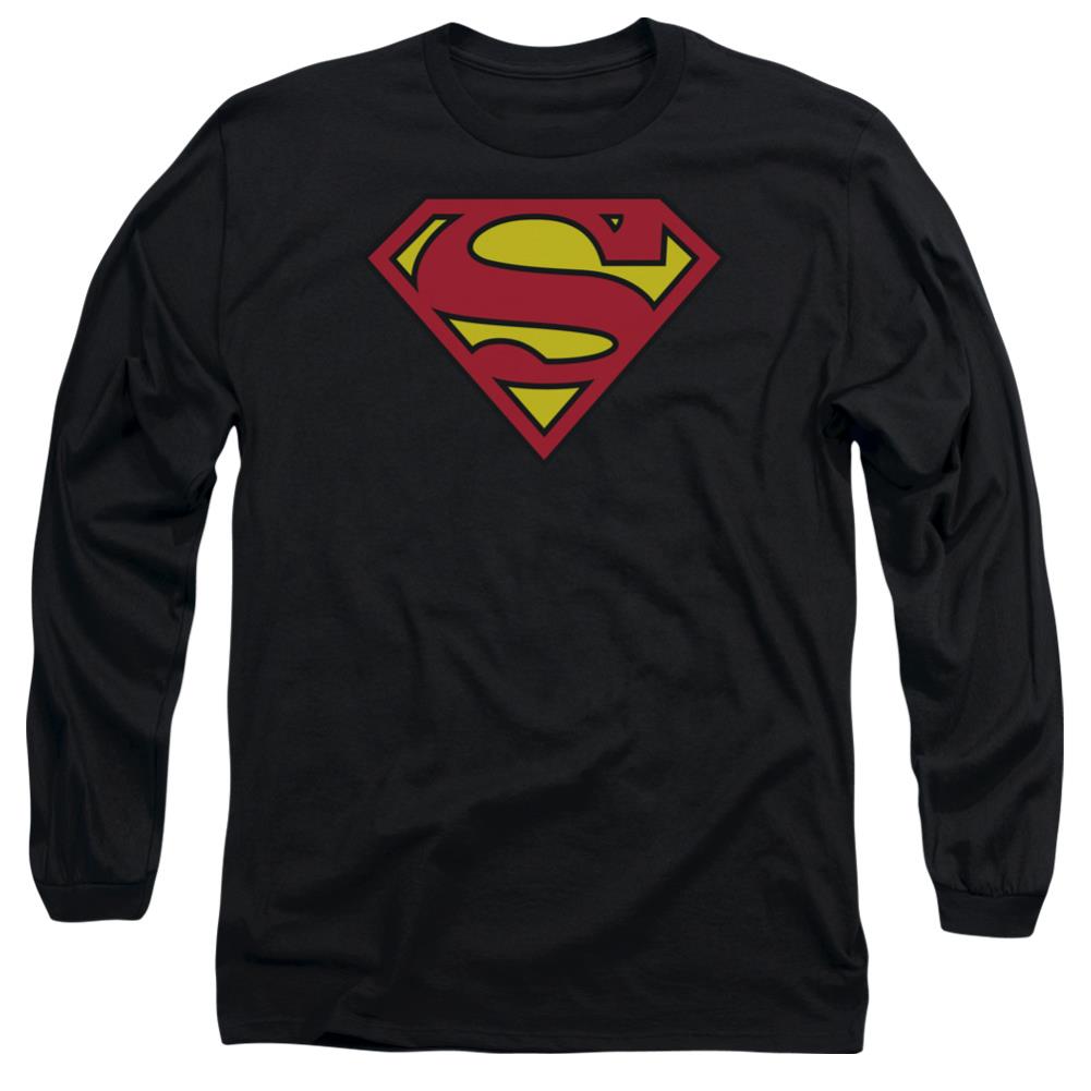 Superman Classic Logo Men's 18/1 Cotton LS T