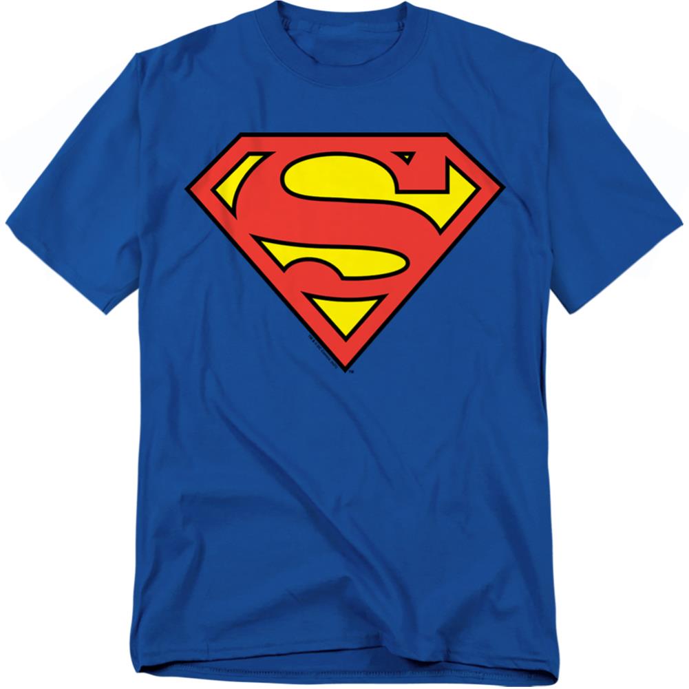 Superman Classic Logo Men's 18/1 Cotton SS T