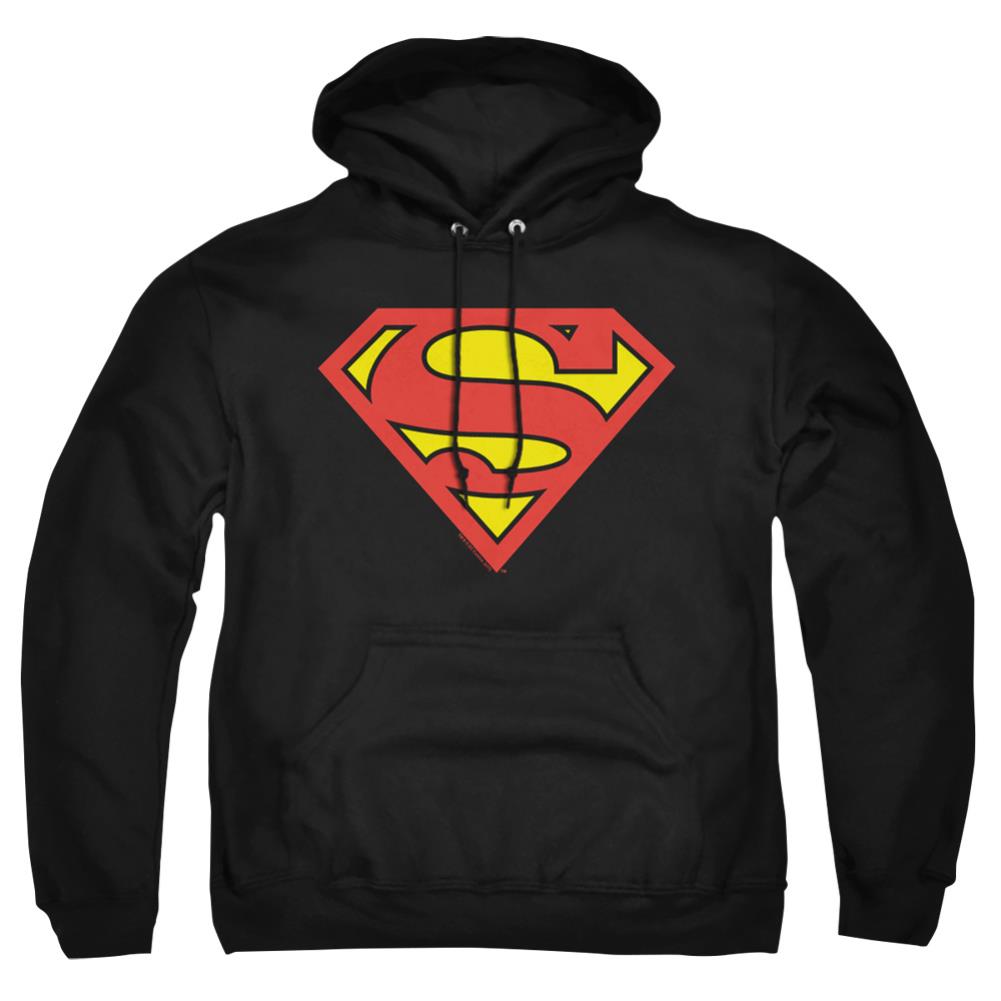 Superman Classic Logo Men's Pull-Over 75 25 Poly Hoodie