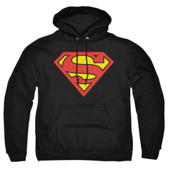 Superman Classic Logo Men's Pull-Over 75 25 Poly Hoodie