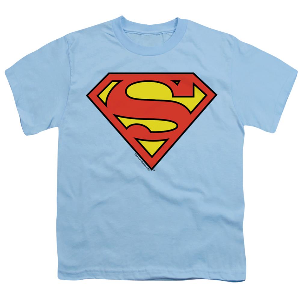 Superman Classic Logo Youth 18/1 100% Cotton SS T