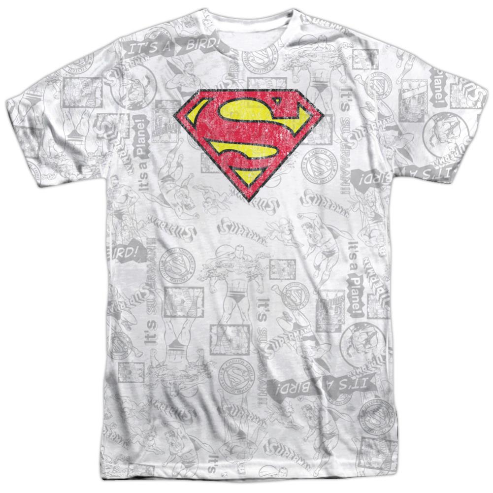 Superman Classic Repeat Men's Regular Fit Polyester SS T