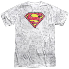 Superman Classic Repeat Men's Regular Fit Polyester SS T