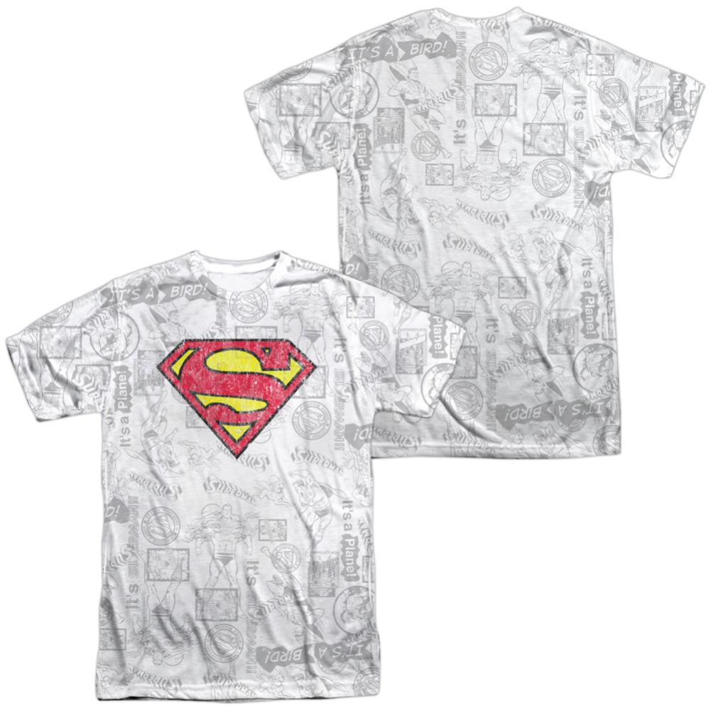 Superman Classic Repeat Men's Regular Fit Polyester SS T
