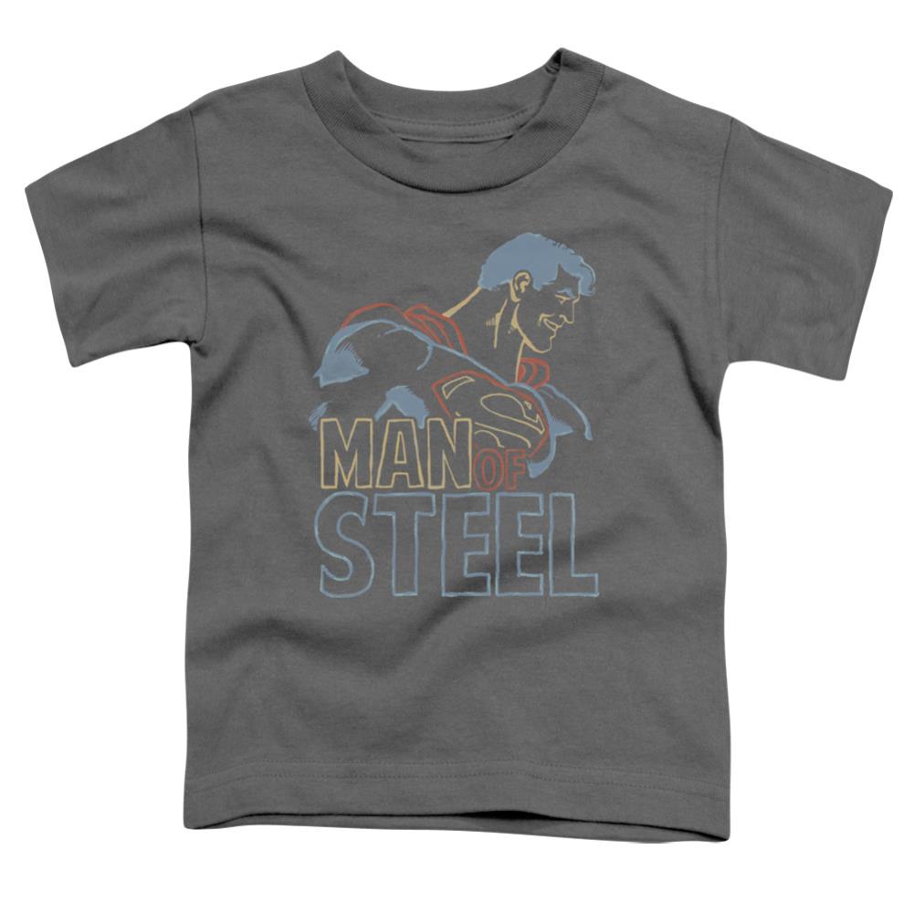 Superman Colored Lines Toddler 18/1 Cotton SS T
