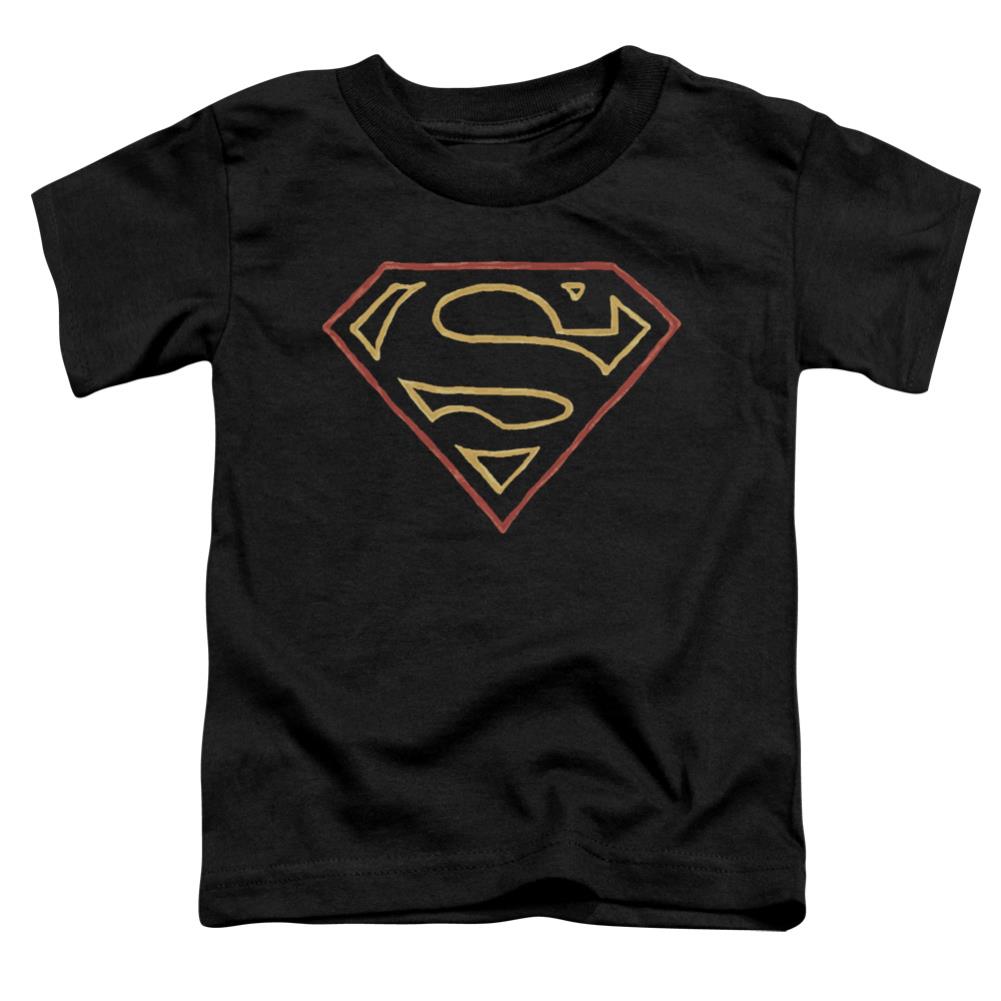 Superman Colored Shield Toddler 18/1 Cotton SS T