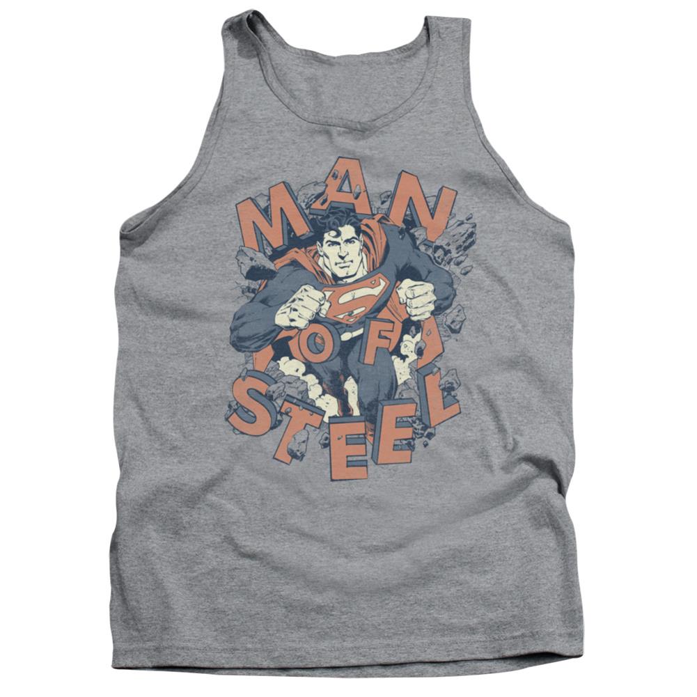 Superman Coming Through Men's 18/1 Cotton Tank Top