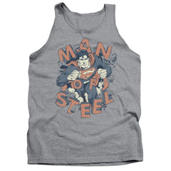 Superman Coming Through Men's 18/1 Cotton Tank Top