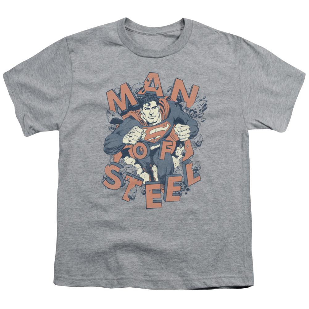 Superman Coming Through Youth 18/1 100% Cotton SS T
