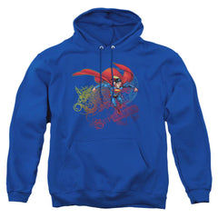 Superman Cool Word Supes Men's Pull-Over 75 25 Poly Hoodie