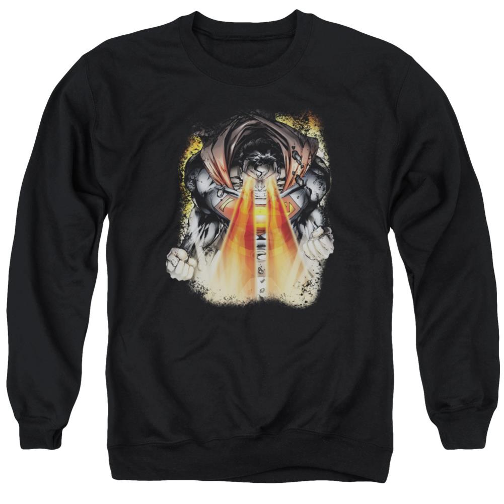 Superman Cover 218 Men's Crewneck 50 50 Poly LS T