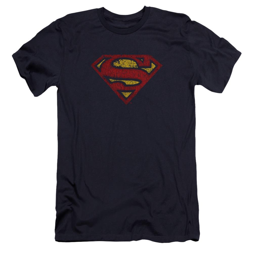Superman Crackle S Men's Ultra-Soft 30/1 Cotton Slim SS T