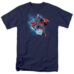 Superman Crystallize Men's 18/1 Cotton SS T