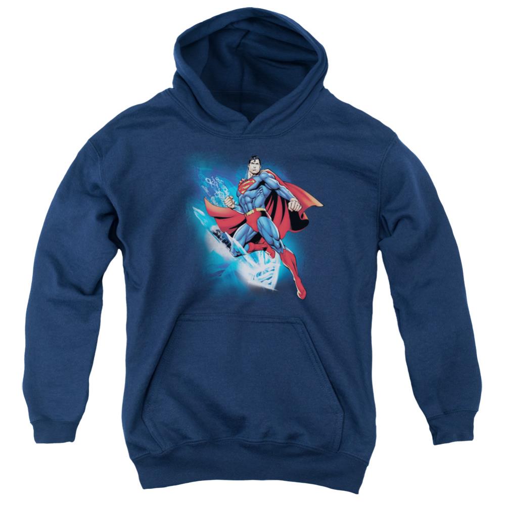 Superman Crystallize Youth Cotton Poly Pull-Over Hoodie