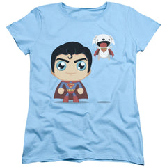 Superman Cute Superman Women's 18/1 Cotton SS T