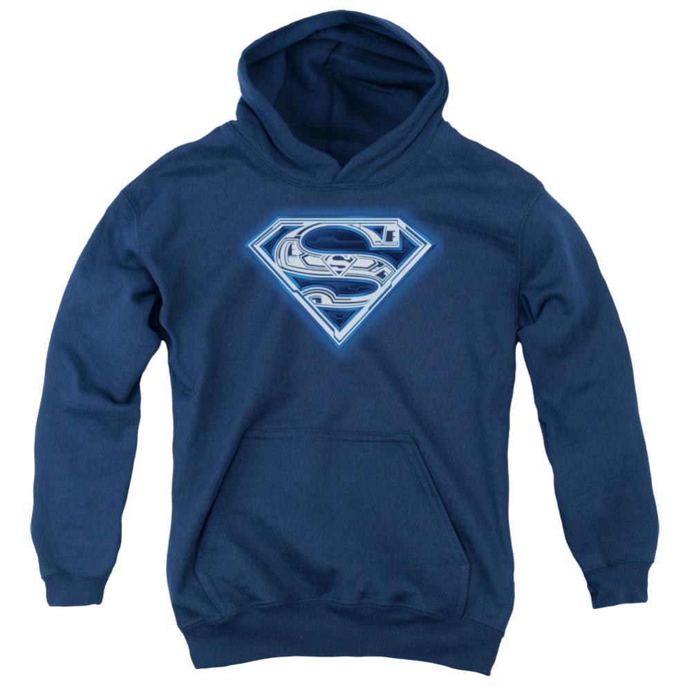 Superman Cyber Shield Youth Cotton Poly Pull-Over Hoodie