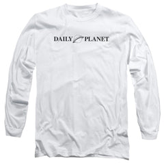 Superman Daily Planet Logo Men's 18/1 Cotton LS T