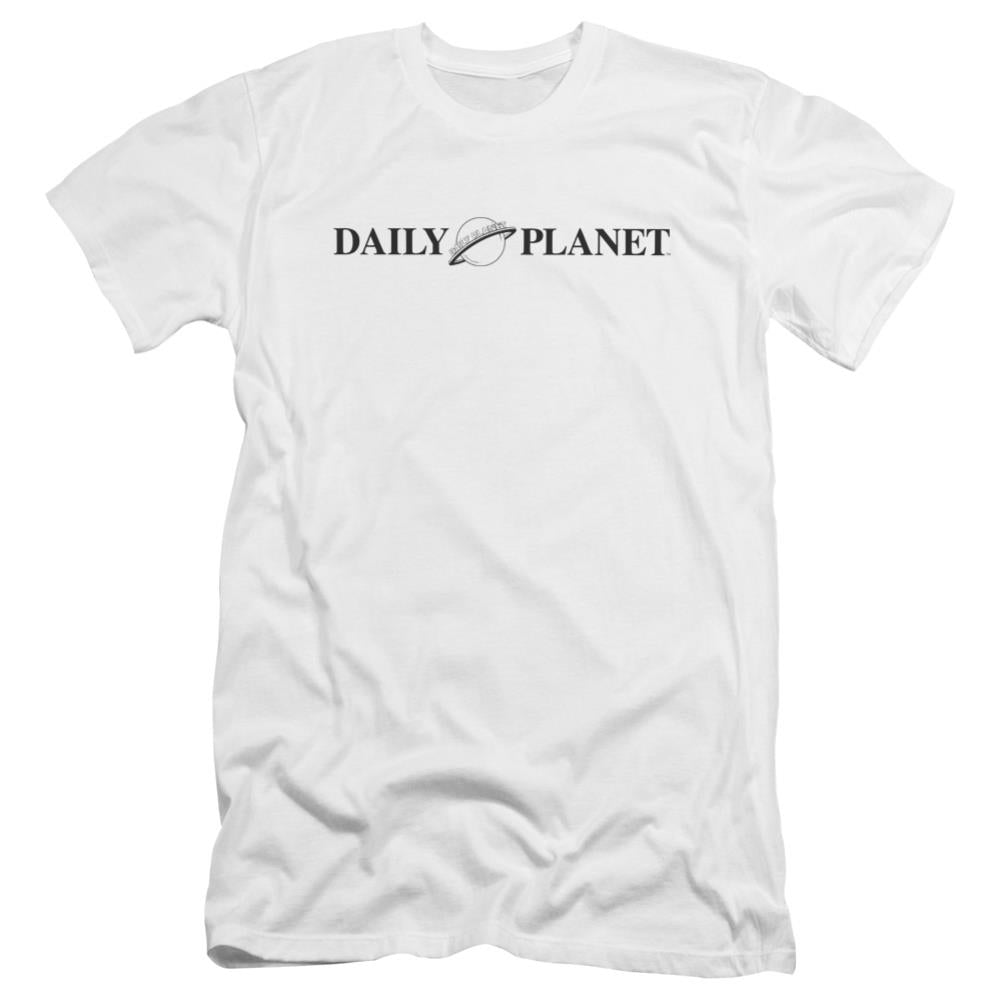 Superman Daily Planet Logo Men's Ultra-Soft 30/1 Cotton Slim SS T