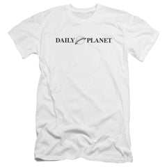 Superman Daily Planet Logo Men's Ultra-Soft 30/1 Cotton Slim SS T