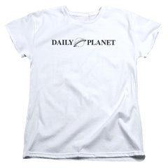 Superman Daily Planet Logo Women's 18/1 Cotton SS T