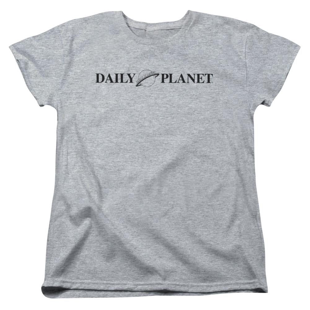 Superman Daily Planet Logo Women's 18/1 Cotton SS T