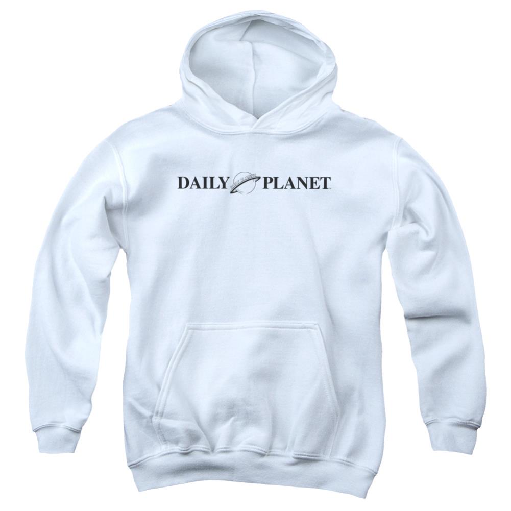 Superman Daily Planet Logo Youth Cotton Poly Pull-Over Hoodie